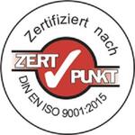 Zertifikat DIN EN ISO 9001:2015